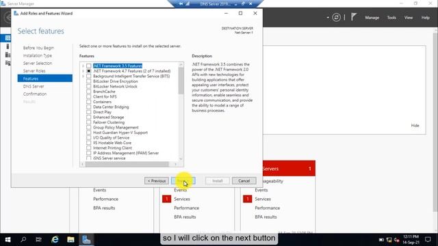 11- Windows Server 2019 DNS Server Role Installation step by step смотреть онлайн