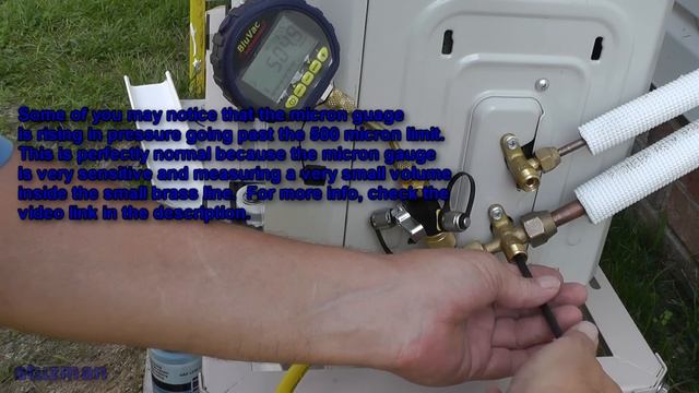 Mini-Split Heat Pump: Vacuum Procedure Using a Micron Gauge смотреть онлайн