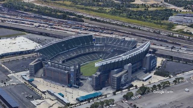 Lincoln Financial Field Tour | Philadelphia Eagles | Google Earth Studio Flyover смотреть онлайн