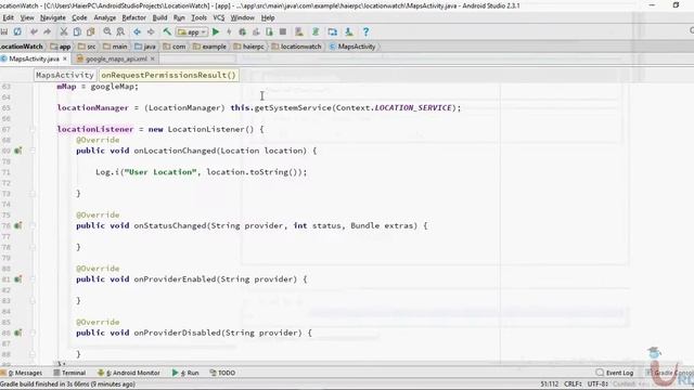 Android Development Lecture 40 Location Watch App смотреть онлайн