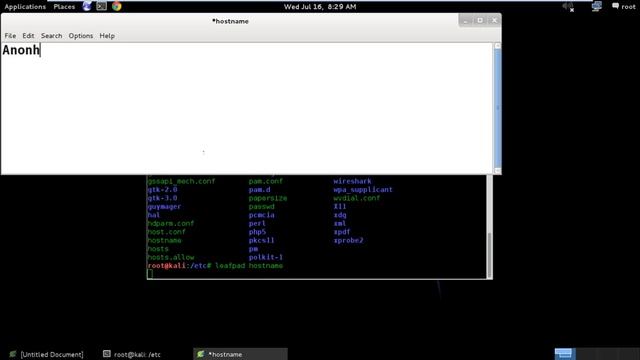 Kali Linux - How to change hostname (root@kali) смотреть онлайн