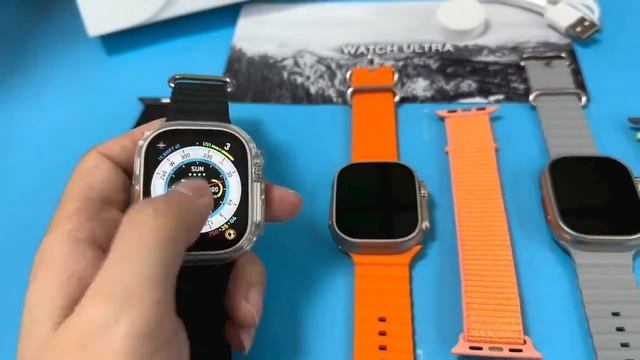 *_✨WATCH-A8 MAX ULTRA CLIP LOCK and SCREW ALWAYS ON DISPLAY 2 STREPS BLACK/ orange BEST QUALITY ✨ смотреть онлайн