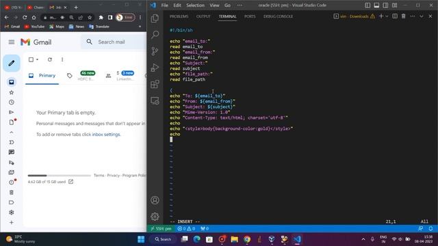 How To Send Mails Using SendMail Utility From Linux To Windows-11 (Gmail) ? #linux #windows11 смотреть онлайн