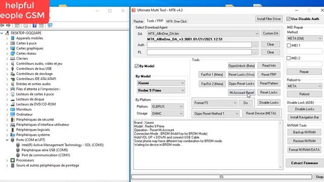 redmi 9 m2004j19g mi account remove fix error please check if correct platform/DA is selected смотреть онлайн
