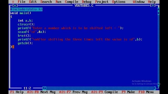 C Program To Shift Inputed Data By Two And Three Bits To Left | C Language Tutorial смотреть онлайн