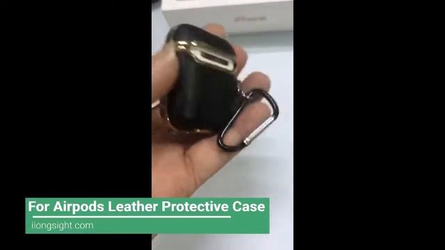 Apple Airpods Leather Protective Case with Keychain | iLongSight.com смотреть онлайн