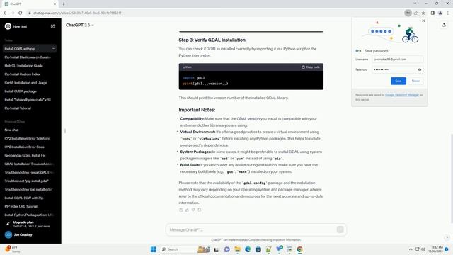 pip install gdal config смотреть онлайн