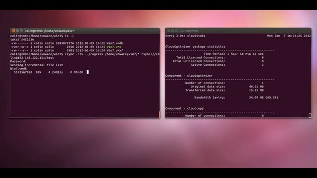 CloudOpt - Rsync Viritual Machine demo смотреть онлайн