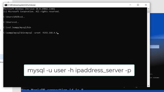 REMOTE DATABASE SERVER MENGGUNAKAN CMD / TERMINAL смотреть онлайн