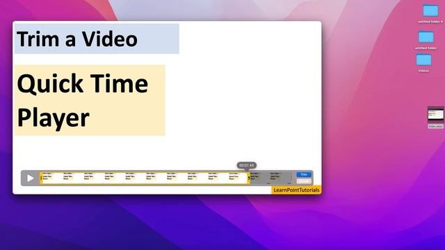 Trim a Video in Quick Time Player on MacOS смотреть онлайн