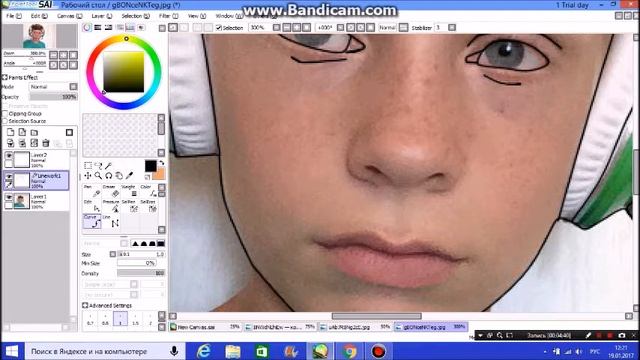 Paint tool sai -арт за 10 минут смотреть онлайн