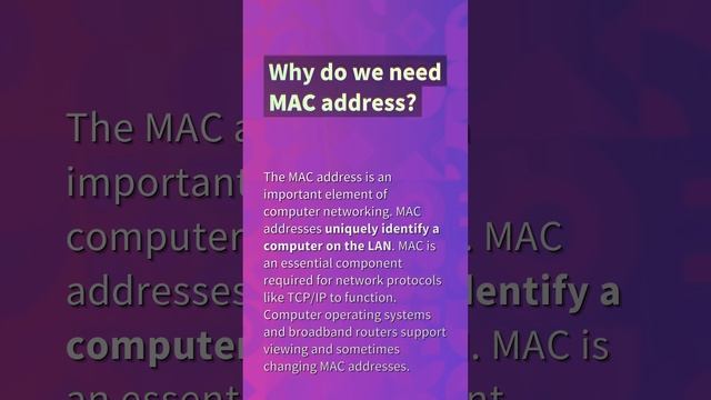 Is physical address same as MAC address? смотреть онлайн