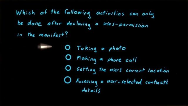 Permissions in the Manifest - Developing Android Apps смотреть онлайн