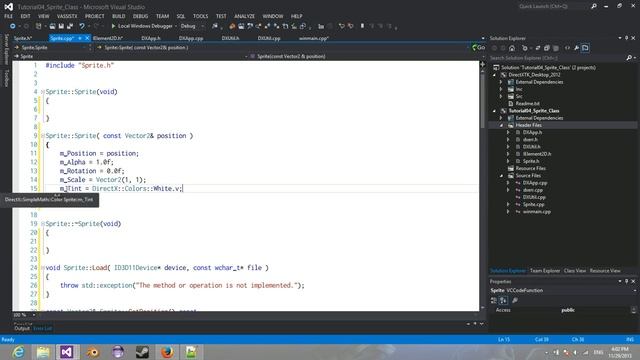 DirectX 11 Tutorial 04: Sprite Class смотреть онлайн