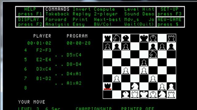 Chess - Sinclair QL - emulador QPC II v4.02 - probado Windows 7 x64 смотреть онлайн