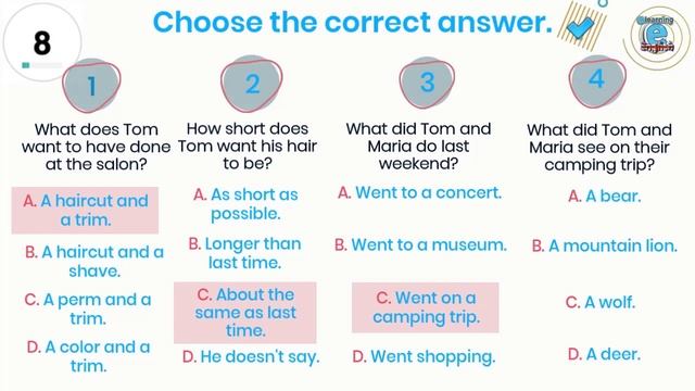 English Listening Test B1 And B2! #listening, #english, #test.