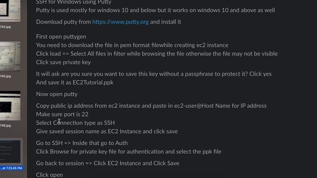 AWS SSH using windows with putty смотреть онлайн