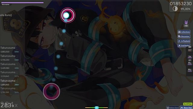 [Osu!] Mrs. GREEN APPLE - Inferno (TV Size) [Adolla Burst] HR смотреть онлайн