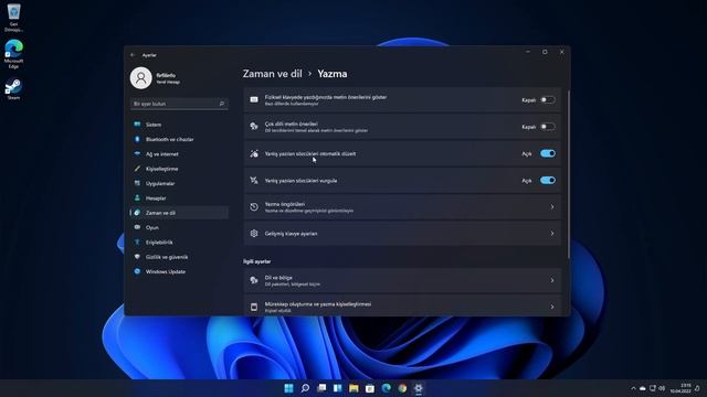 Windows 11'de Yanlış Yazılan Sözcükleri Otomatik Düzeltme Ayarı Nasıl Kapatılır? смотреть онлайн