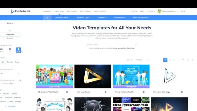 Создание логотипа и превью за 60 секунд. renderforest. смотреть онлайн