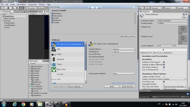 BUILD/EXPORT Game in Unity(Windows) смотреть онлайн