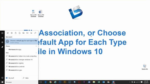 File Association in Windows 10 смотреть онлайн
