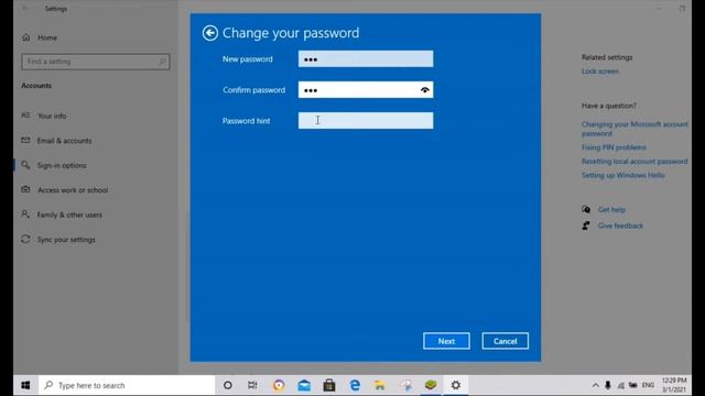 How to Change/Set Window 10 Password? Easy trick just in 2 minutes Change Password. | TOP LEARNER | смотреть онлайн