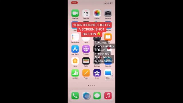 Do You Know That Your IPHONE LOGO Is Actually A SCREENSHOT BUTTON ? 😮😲🤫🤫