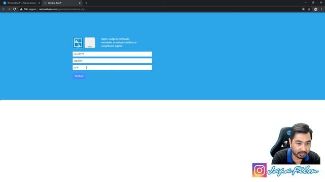 Window Blue - Selo de originalidade смотреть онлайн