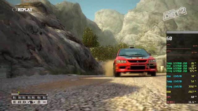 DiRT 2 | GTX960 2GB | i5-4570 | 1080P | 60 FPS смотреть онлайн