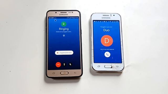 SAMSUNG J5 2016 & J1 ace ,google meet vs google duo,incoming voice & video call смотреть онлайн