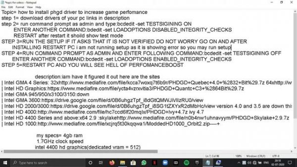 How to install to PHGD driver to boost fps and Gaming Perfomance!! (updated 2021)