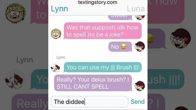 Luna X Sam texting story смотреть онлайн