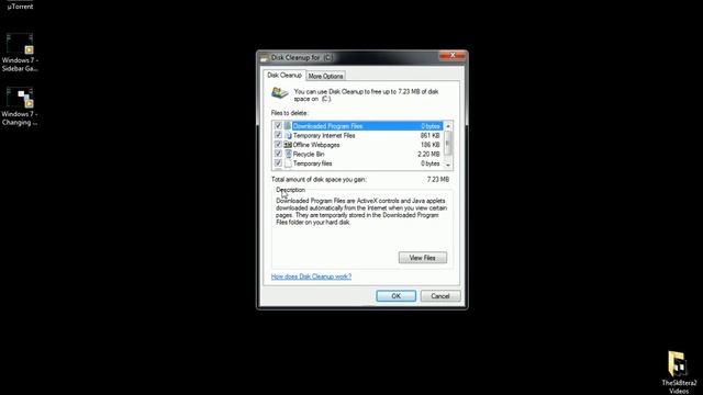 Windows 7 - Disk Cleanup смотреть онлайн