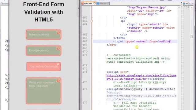 Front End Form Validation with Only HTML5 – part 3 – Some other HTML5 Attributes смотреть онлайн