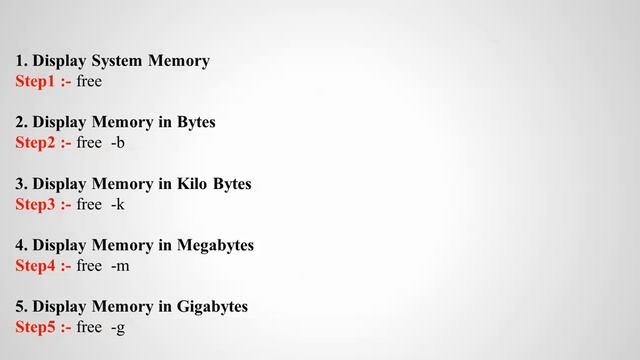 10 ‘free’ Commands to Check Memory Usage in Redhat Linux, Ubuntu смотреть онлайн