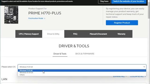 How to Download driver Asus PRIME H770-PLUS Motherboard windows 11 or 10 смотреть онлайн