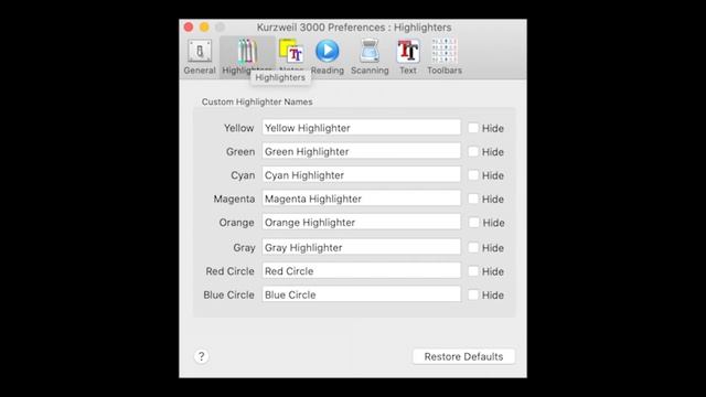 Editing General Preferences in Kurzweil 3000 for Mac Users смотреть онлайн