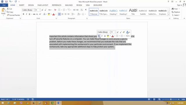 how to unhide mini toolbar after selecting text in ms office 2013 смотреть онлайн