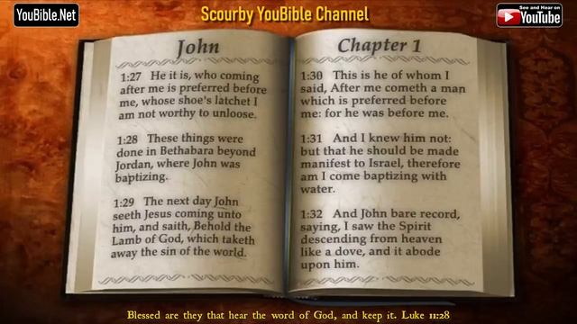 43-Book of John | By the Chapter | 1 of 21 Chapters Read by Alexander Scourby| | God is Love смотреть онлайн