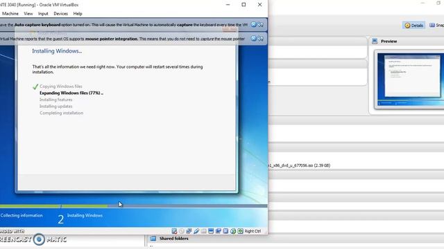 Instalacion de Windows 7 con virtual box parte 1 смотреть онлайн