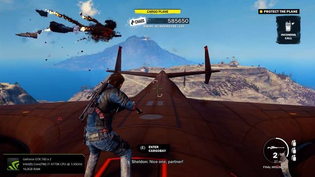 Just Cause 3 Mission: Bavarium on a plane (GTX 760 Windows 10) смотреть онлайн