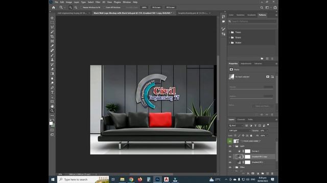 Download free Best 3D Logo Mockup| Download Black Wall 3D Logo Mockup With Black Sofa Download Free смотреть онлайн