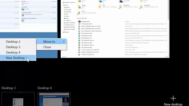 Using multiple desktops in Windows 10 смотреть онлайн
