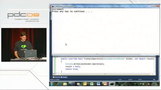 PDC 2009 Dynamic Binding in C# 4 смотреть онлайн