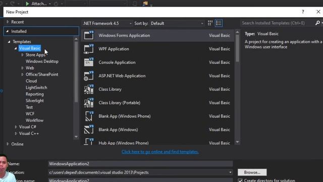 FIRST STEP IN VISUAL STUDIO 2013 (Papaano gamitin ang visual studio tagalog na paliwanag) смотреть онлайн
