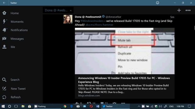 Windows 10 Insider preview Build 17035 Released Fast Ring November 8th 2017 смотреть онлайн