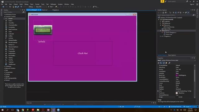 CIS150 102 SP19 Week12 Windows Forms Intro смотреть онлайн