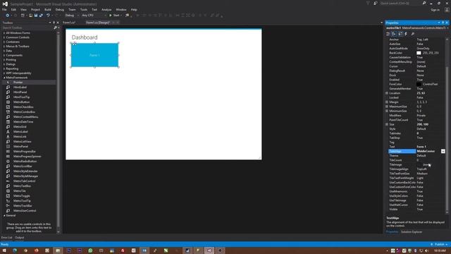 Metro Framework Controls | Metro Framework C# | Metro UI Framework смотреть онлайн