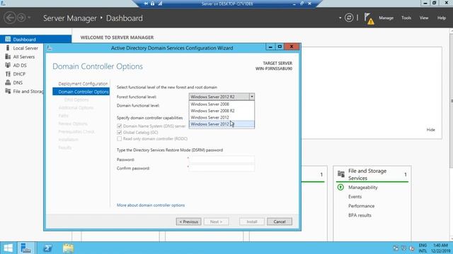 how to install ADDS ,DNS and DHCP in windows server 2012 R2 смотреть онлайн